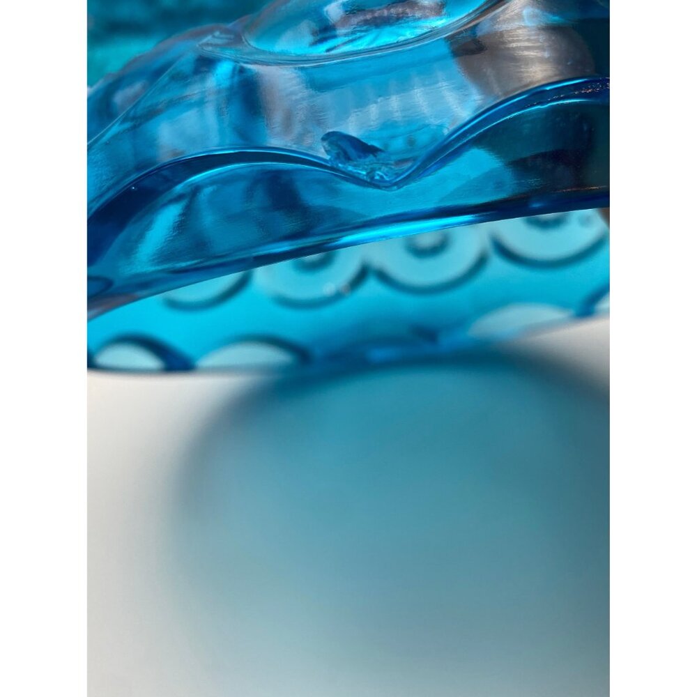 Moon N Star Colonial Blue Compote Lidded - Picture 6 of 6